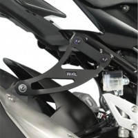 Držák výfuku + záslepka otvorů pro zadní stupačku R&G Racing pro motocykly SUZUKI GSR750 ('11), černý